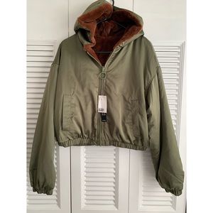 Bomber Jacket w/ faux fur